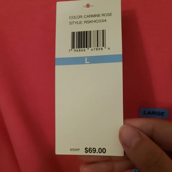 Rafella Sportswear Pink Long Sleeve sport shirt - Picture 4 of 6